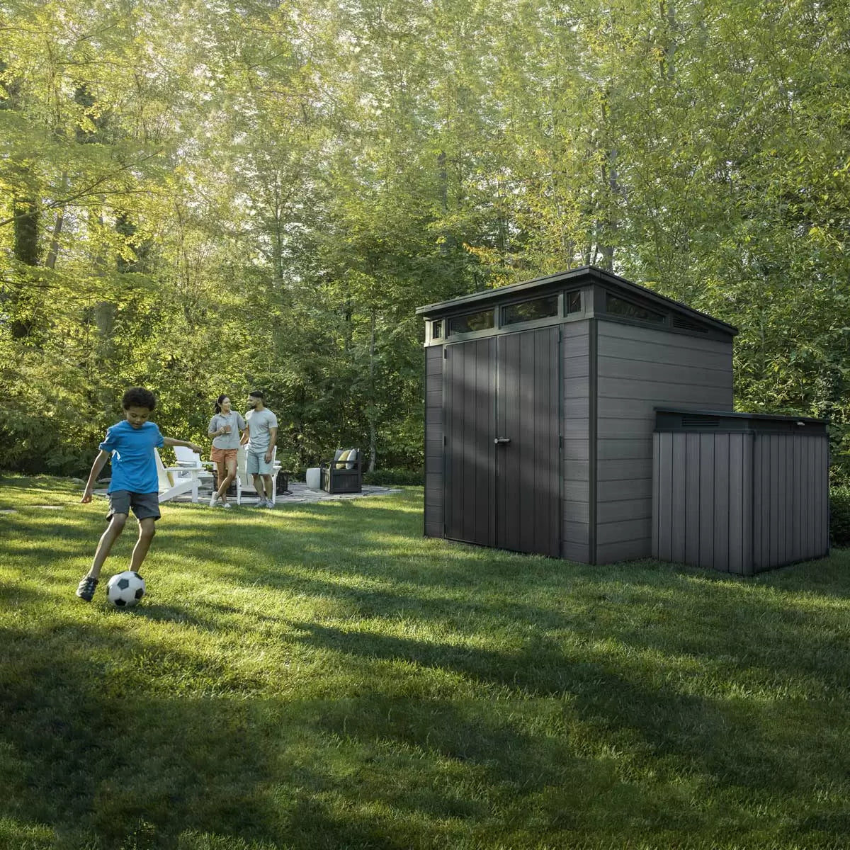 Abri de jardin 7 x 7 pieds - Gris