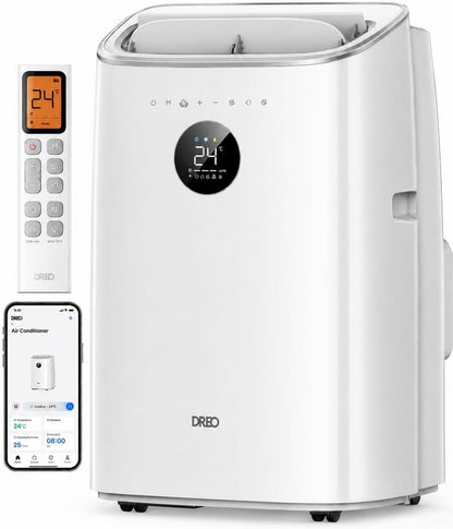 Climatiseur intelligent et portable avec modes refroidissement, ventilateur et déshumidificateur