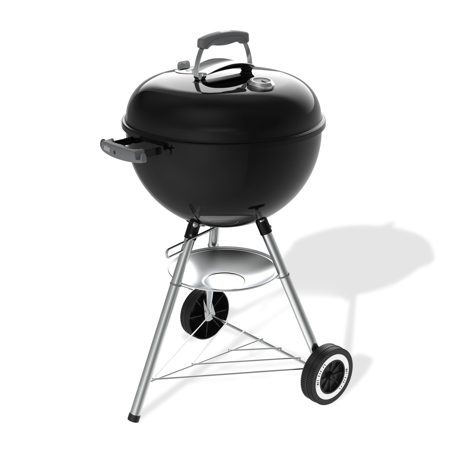 Barbecue Boule au Charbon de Bois de 47 cm avec Thermomètre sur Couvercle et Système de Nettoyage One-Touch