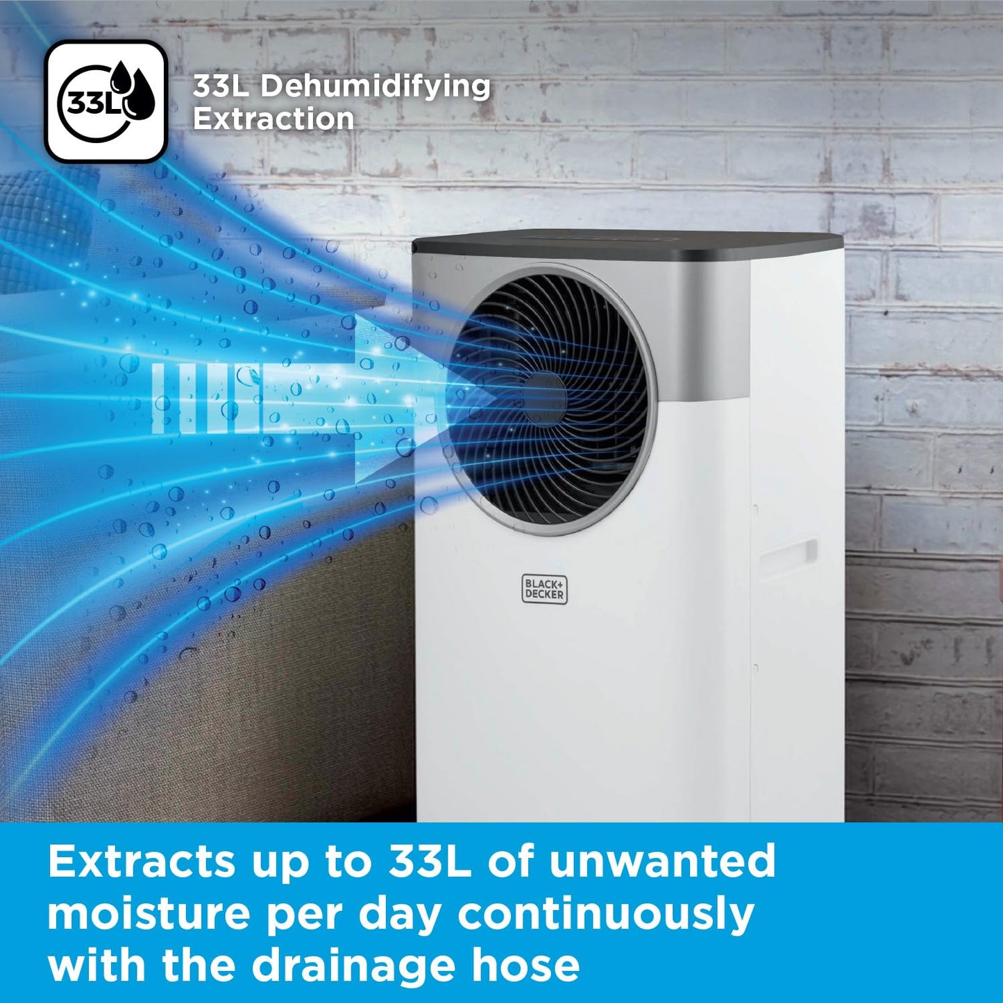 Climatiseur portable intelligent avec fonctions 3-en-1 : refroidissement, ventilation et déshumidification