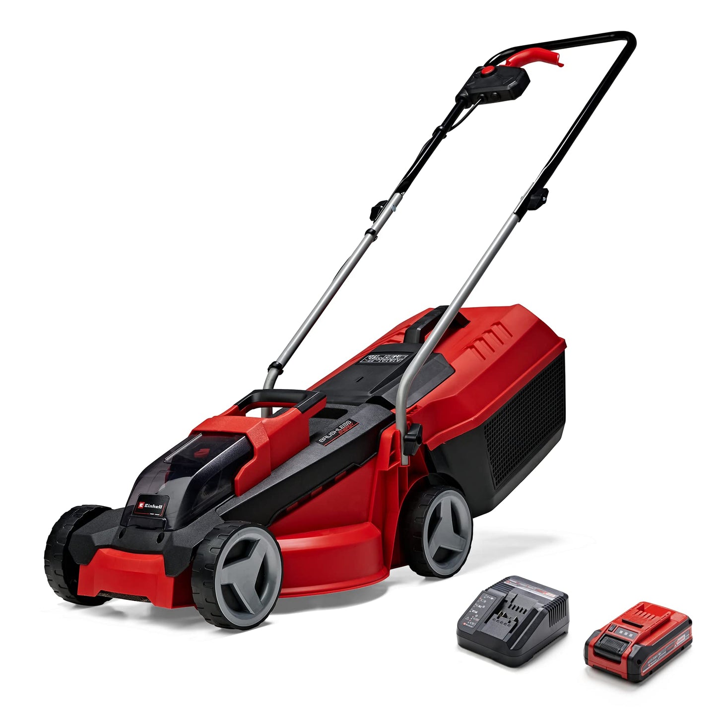 Tondeuse à gazon sans fil 18 V avec moteur sans balais, batterie et chargeur inclus