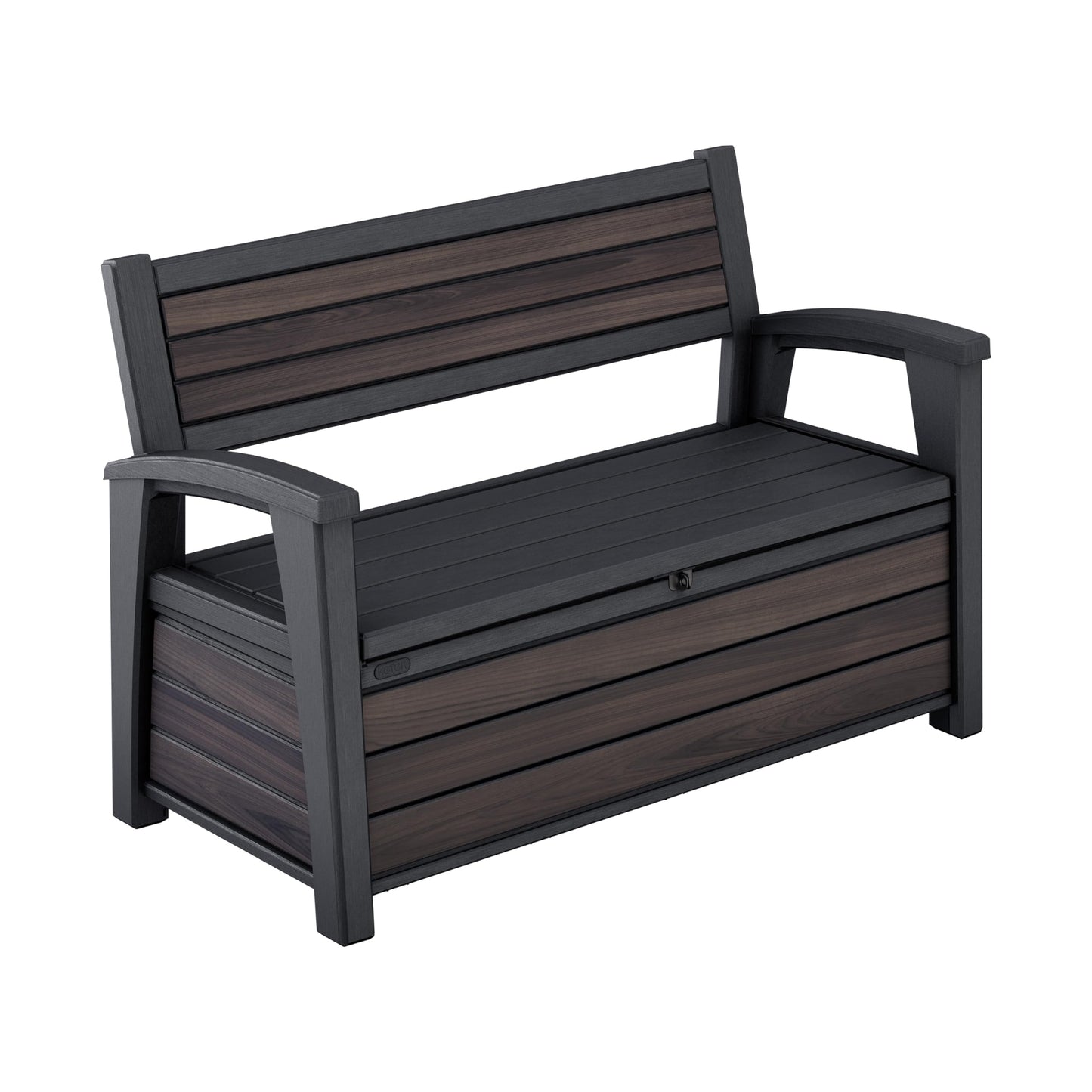 Banc de rangement d'extérieur de jardin 227 L avec rangement intégré et 2 places assises
