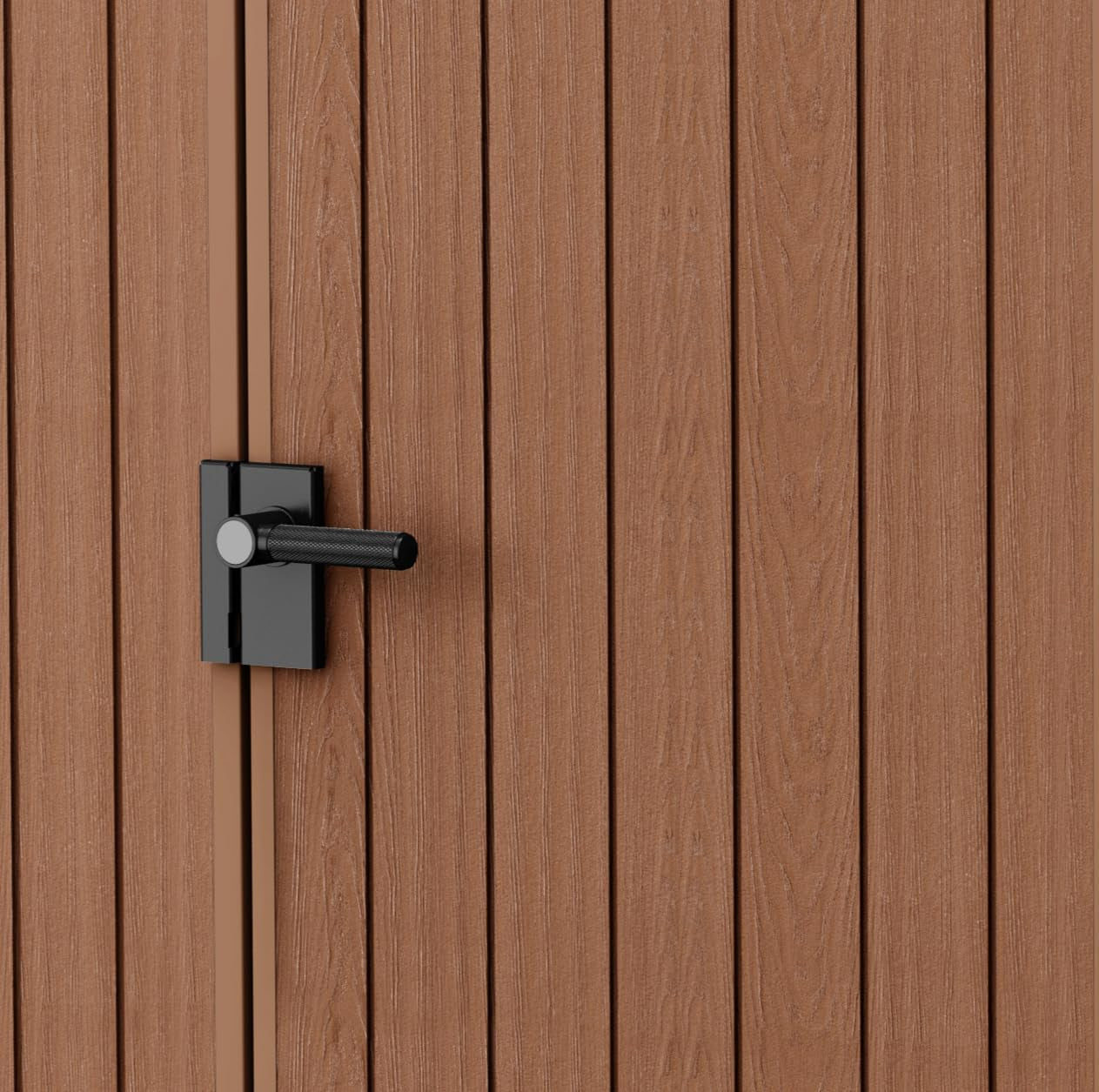 Abri de jardin Darwin 4X6 aspect bois naturel | Composite Evotech, résistant aux intempéries
