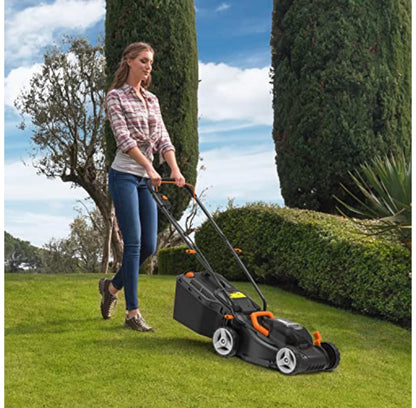 Tondeuse à gazon sans fil 40V avec batteries, chargeur et conception de coupe-bordures