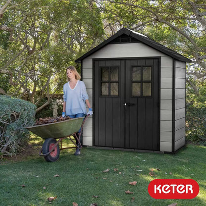 Abri de jardin Keter Oakland 7,5 x 4 pieds - Gris