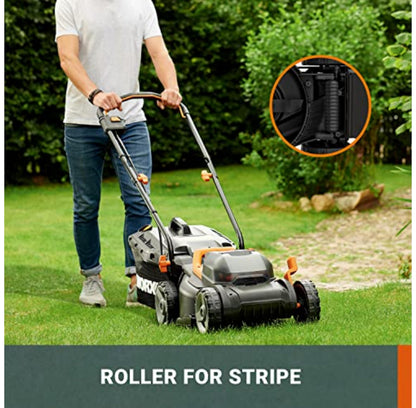 Tondeuse à gazon sans fil 40V avec batteries, chargeur et conception de coupe-bordures