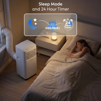 Climatiseur portatif intelligent 4-en-1 avec contrôle Wi-Fi et kit de fenêtre