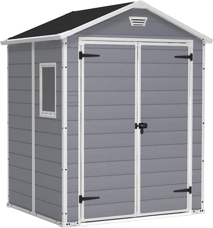 Abri de jardin extérieur Keter Manor 6 x 5 pieds à double porte