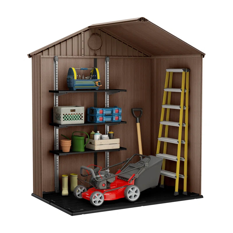 Abri de jardin en appentis avec portes doubles de 1,8 m (L) x 1,2 m (P)