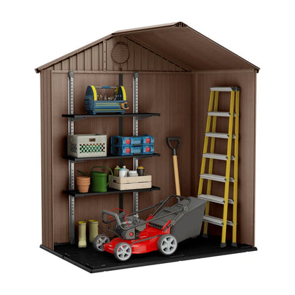 Abri de jardin en appentis avec portes doubles de 1,8 m (L) x 1,2 m (P)