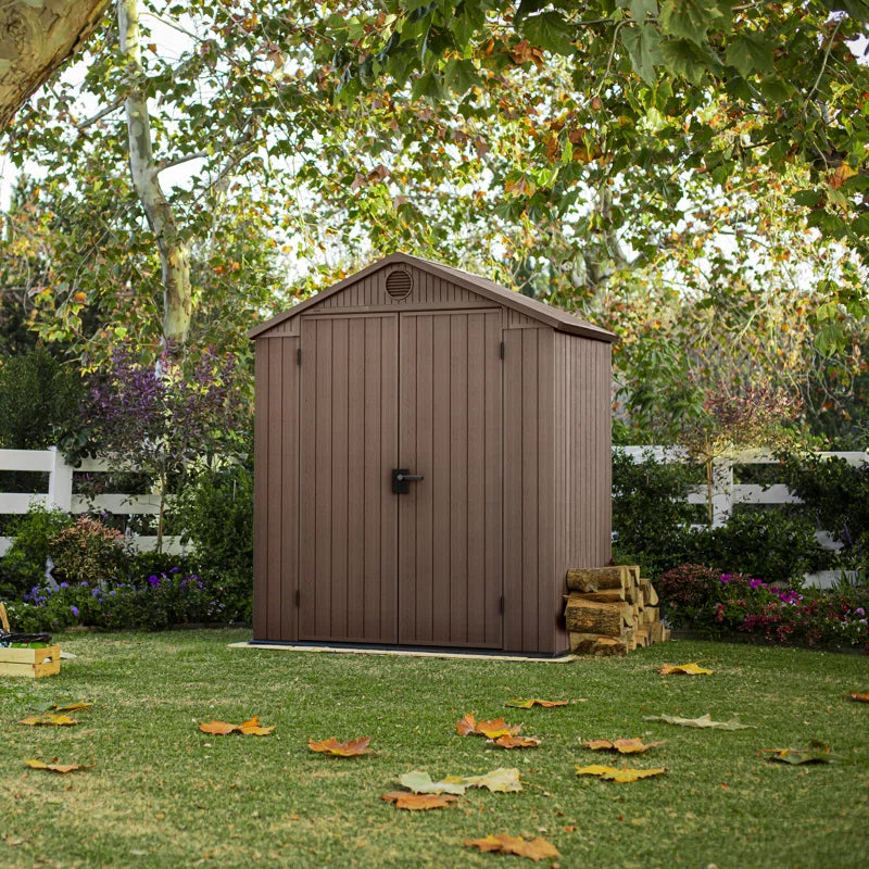 Abri de jardin en appentis avec portes doubles de 1,8 m (L) x 1,2 m (P)