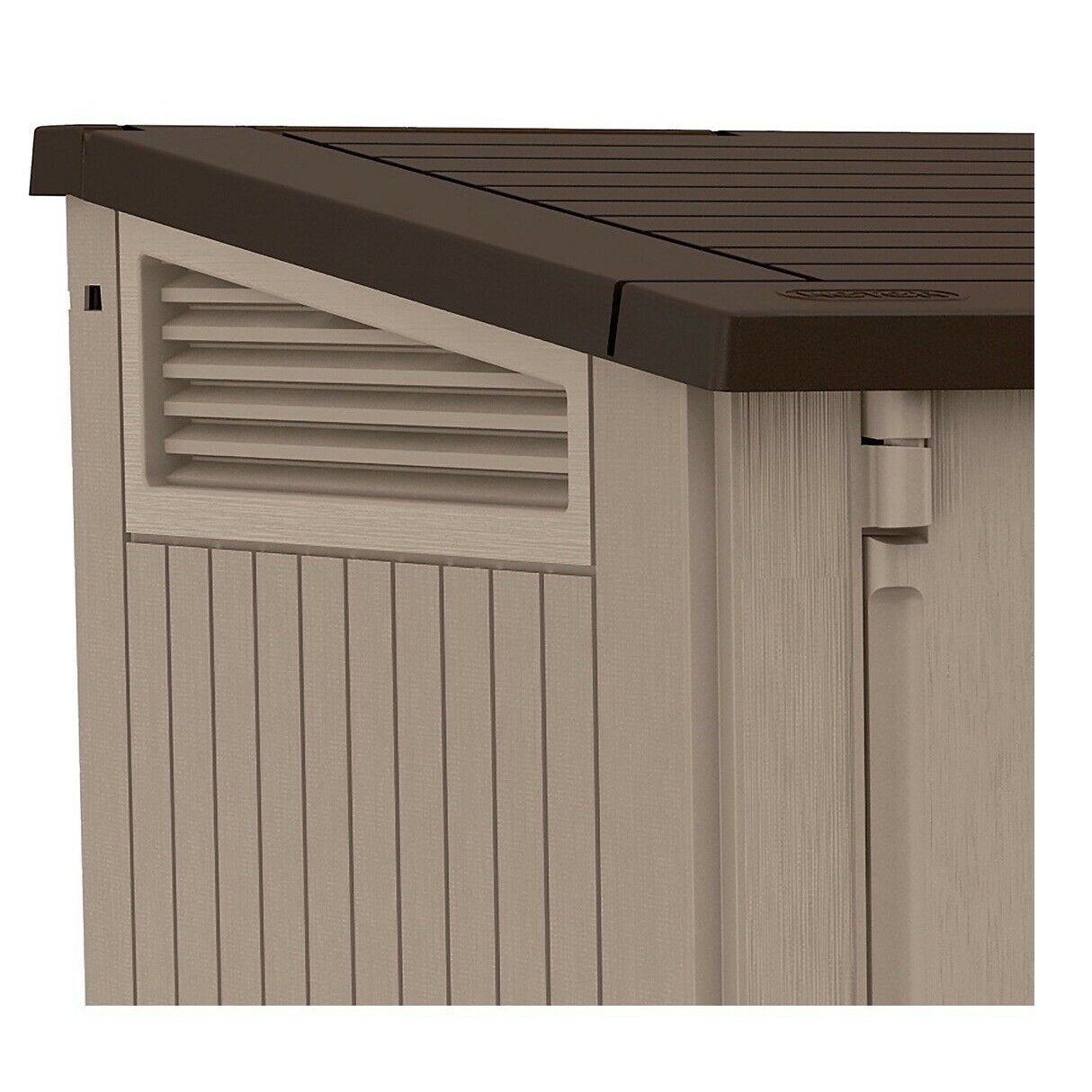 Keter Store It Out Midi Coffre de Rangement de Jardin Extérieur Verrouillable 880L - Beige/Marron