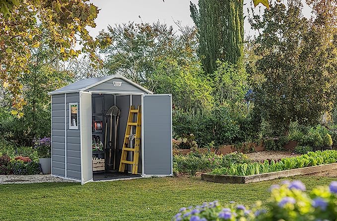 Abri de jardin extérieur Keter Manor 6 x 5 pieds à double porte