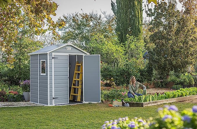 Abri de jardin extérieur Keter Manor 6 x 5 pieds à double porte