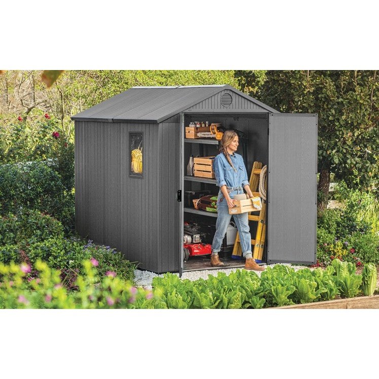 Abri de jardin Keter Darwin 6 x 8 pieds - Gris