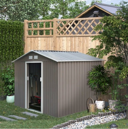Grand abri de jardin extérieur avec portes doubles verrouillables