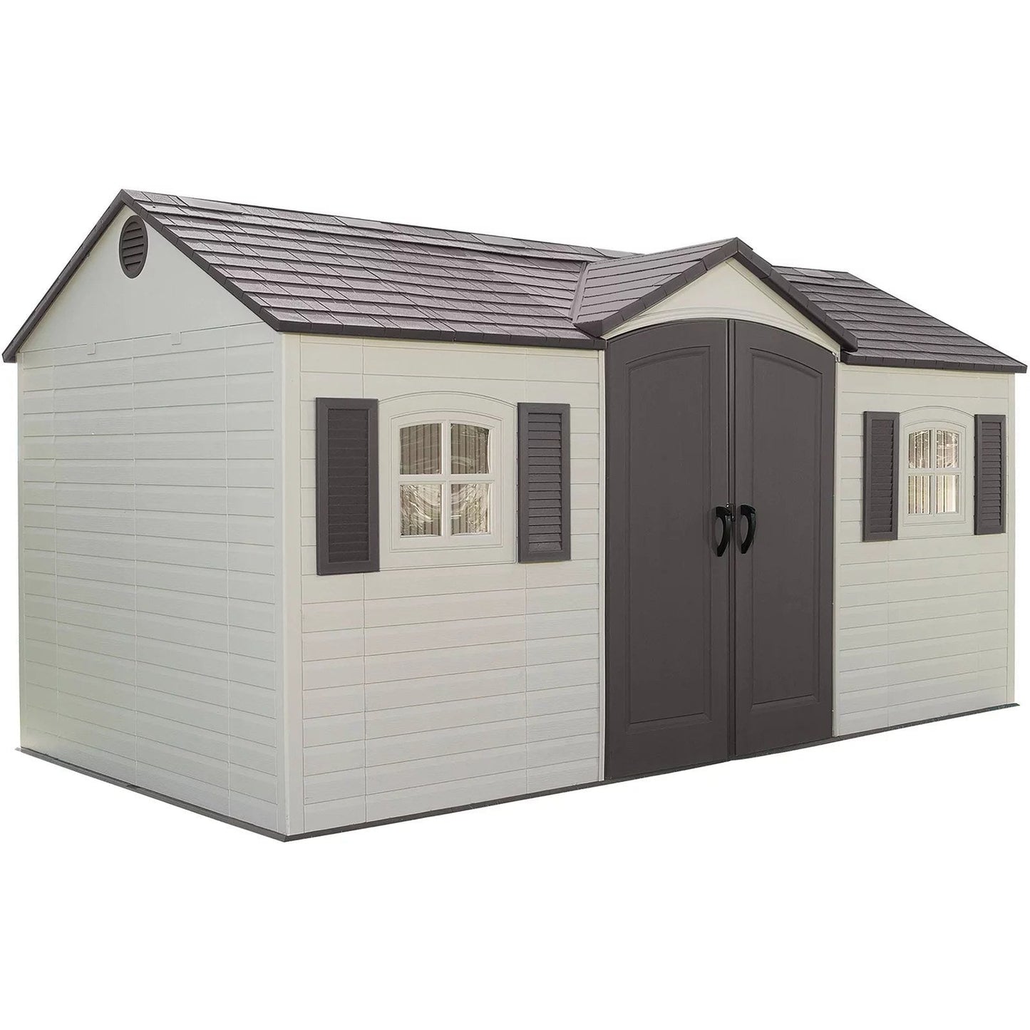 Abri de jardin en bois composite avec plancher inclus Heartland Coronado, 3,6 m x 2,4 m, avec pignon