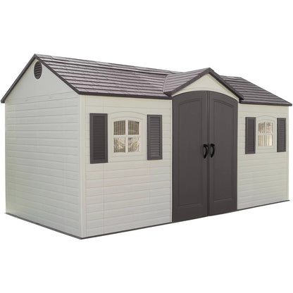 Abri de jardin en bois composite avec plancher inclus Heartland Coronado, 3,6 m x 2,4 m, avec pignon